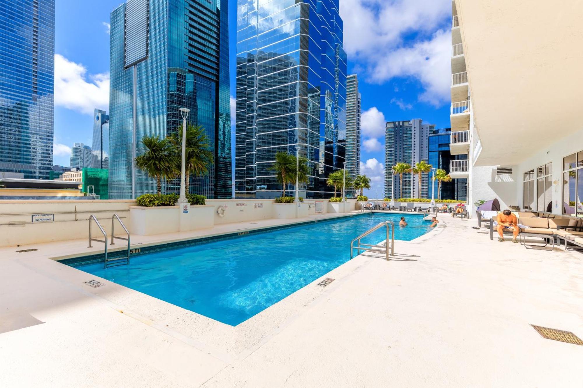 Upscale Brickell 3 Bedroom With Water Views And Free Parking Miami Buitenkant foto