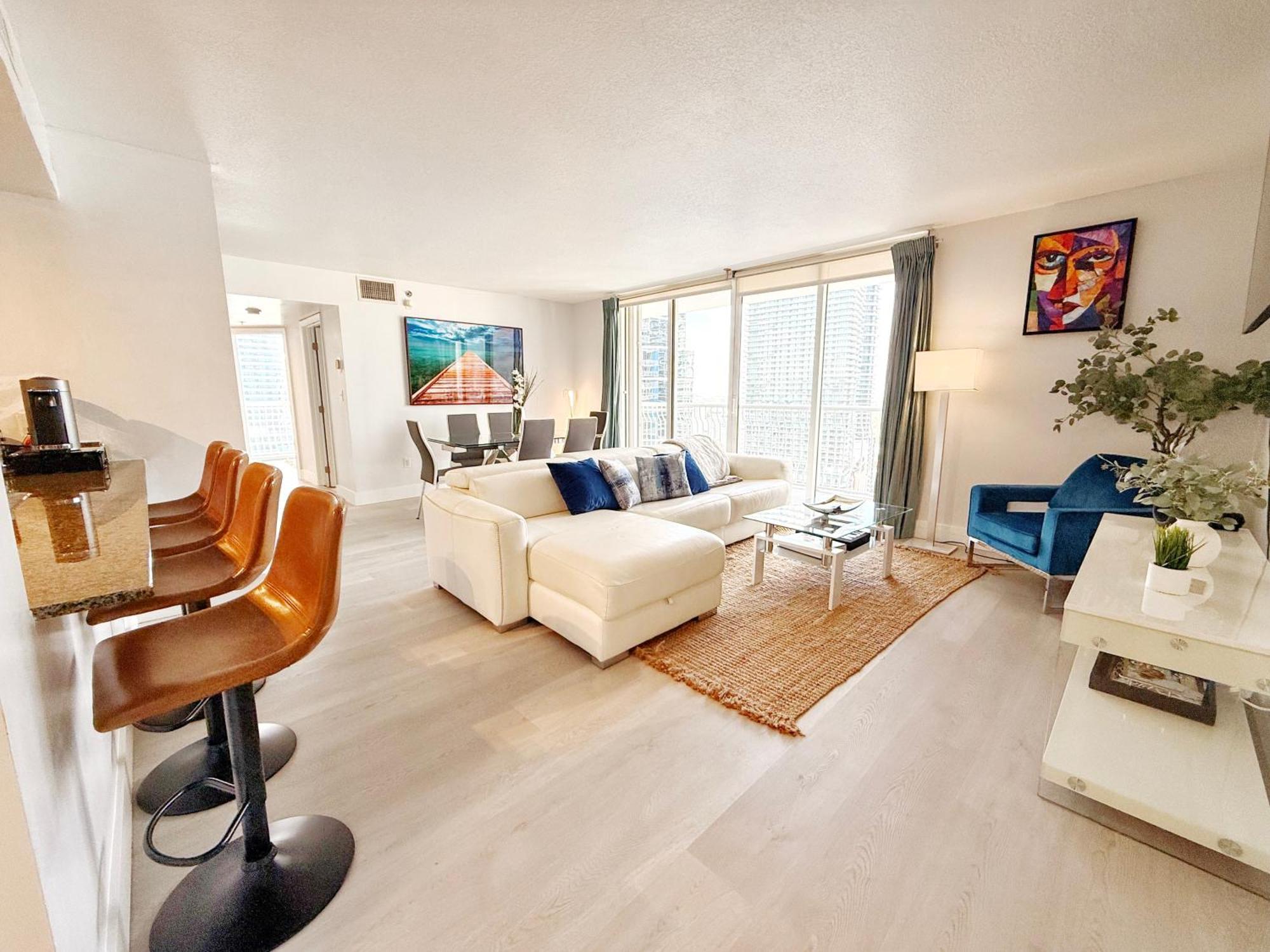 Upscale Brickell 3 Bedroom With Water Views And Free Parking Miami Buitenkant foto